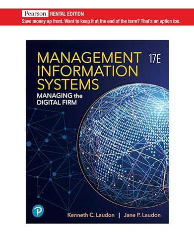 Management Information Systems: Managing the Di... 013697127X Book Cover