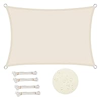 WOLTU Vela ombreggiante 5x7m in PES 160 g/m² Impermeabile Tenda a Vela Parasole Rettangolare