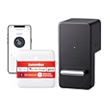 Smart Lock WiFi, Keyless Entry Door Lock, Smart Door Lock Front Door, Electronic Smart Deadbolt, Fits Your Existing Deadbolt in Minutes,Great for Airbnbs, Vacation Rentals and More