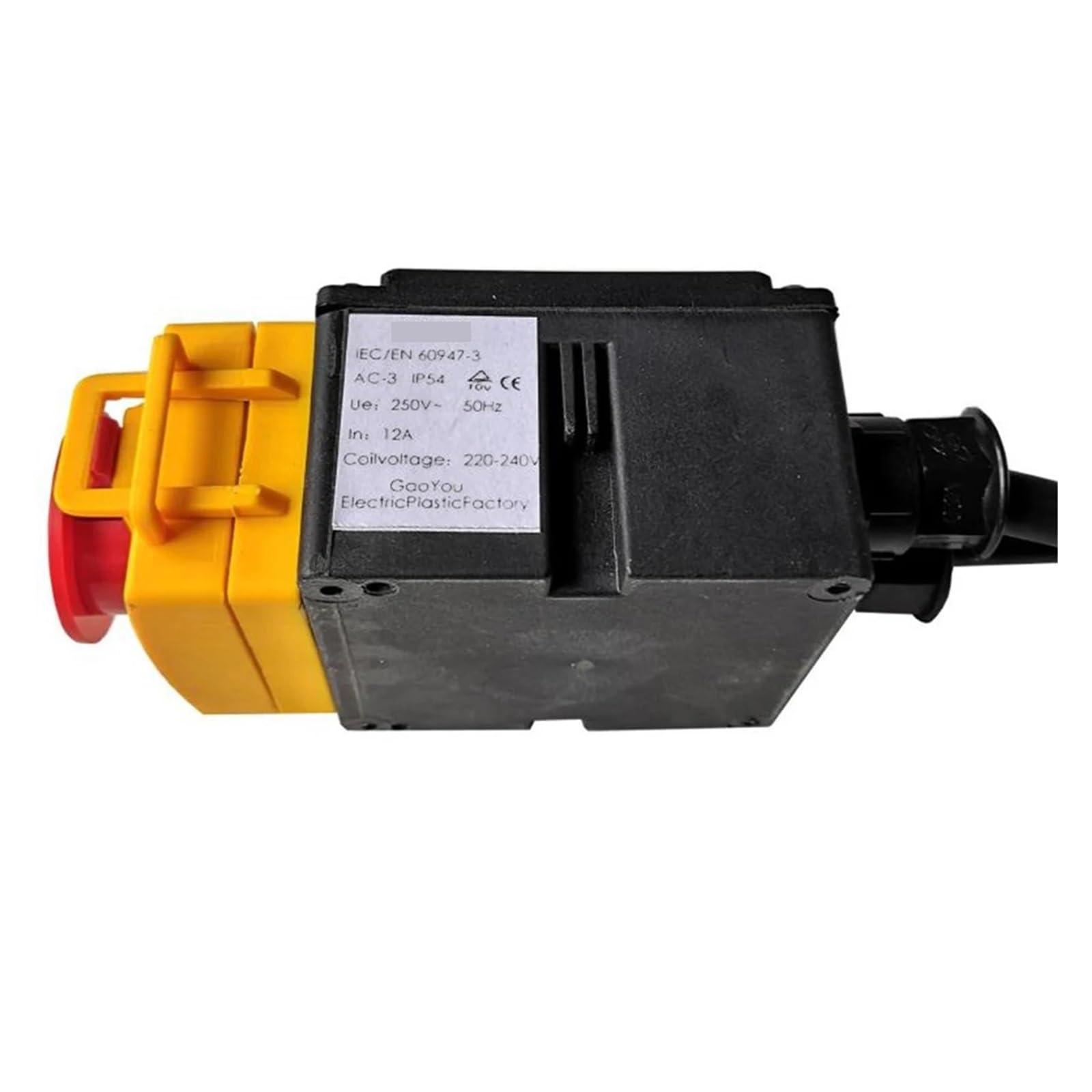 Interruptores pulsadores industriales 2 en 1 KOA8, interruptor pulsador de parada de emergencia, reemplazo de enchufe P331 2P+E