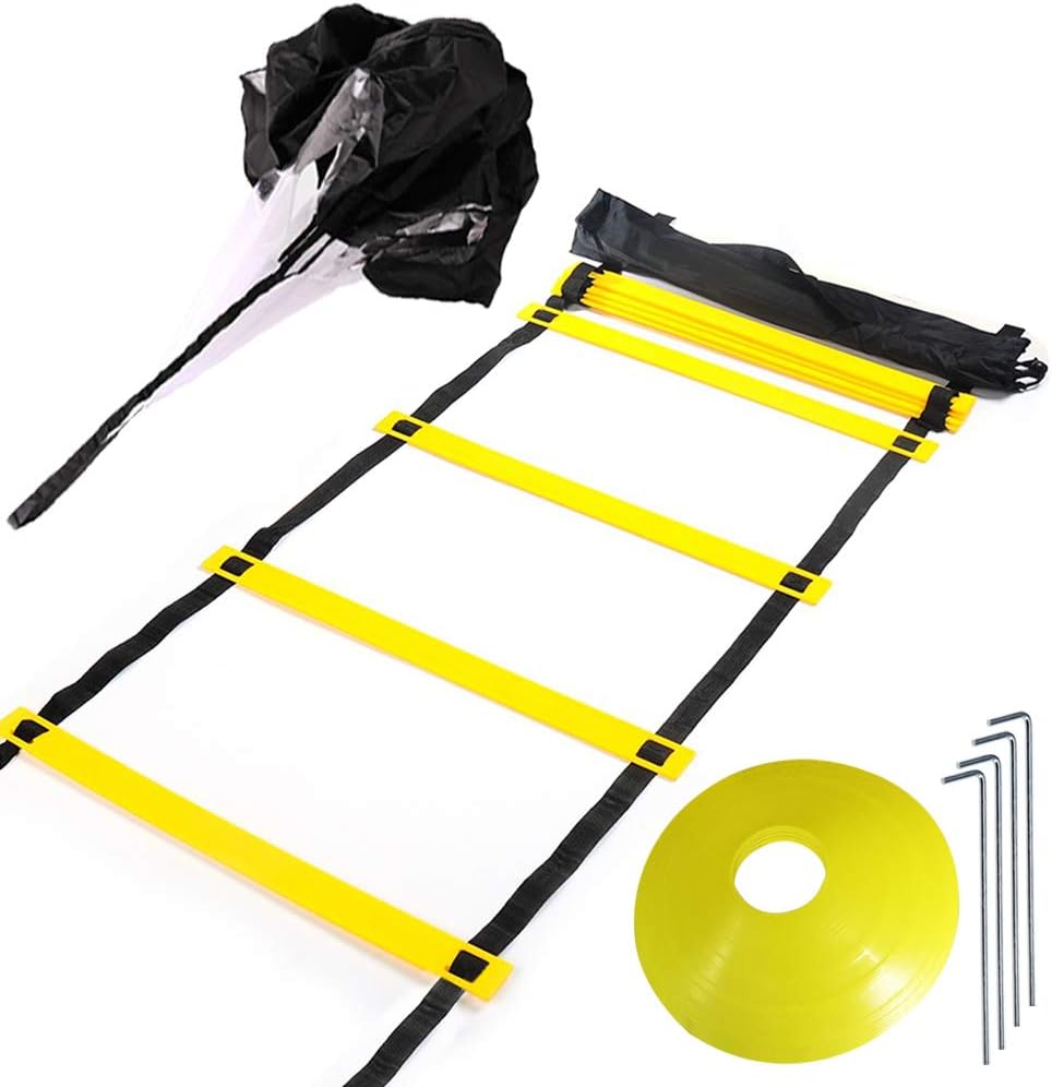 Huvai Agility Training Ladder Speed Agility Ladder 20ft 12 Rung for Soccer, Speed, Football Fitness Feet Training