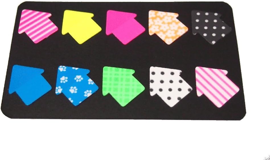 100 Sheets 10 pattern Sticker Arrow-shaped Bookmark Marker Memo Flags Index Tab Sticky Notes