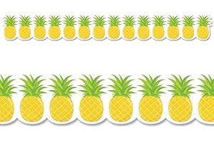 Tropical Twist Bulletin Board Border featuring Pineapples