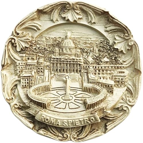 Roma Italia 3D St.Pietro - Imán para nevera, regalo de recuerdo, resina hecha a mano, imán de nevera Roma, colección de decoración para el hogar y