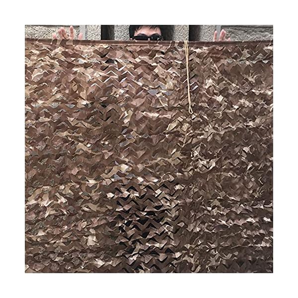 Touguqing 3x4m Tarnnetz Wüsten Camouflage Netz Bundeswehr Jagd Sichtschutz Tarnung Net, für Kinder Dens Dekoration Armee… – Bild 6