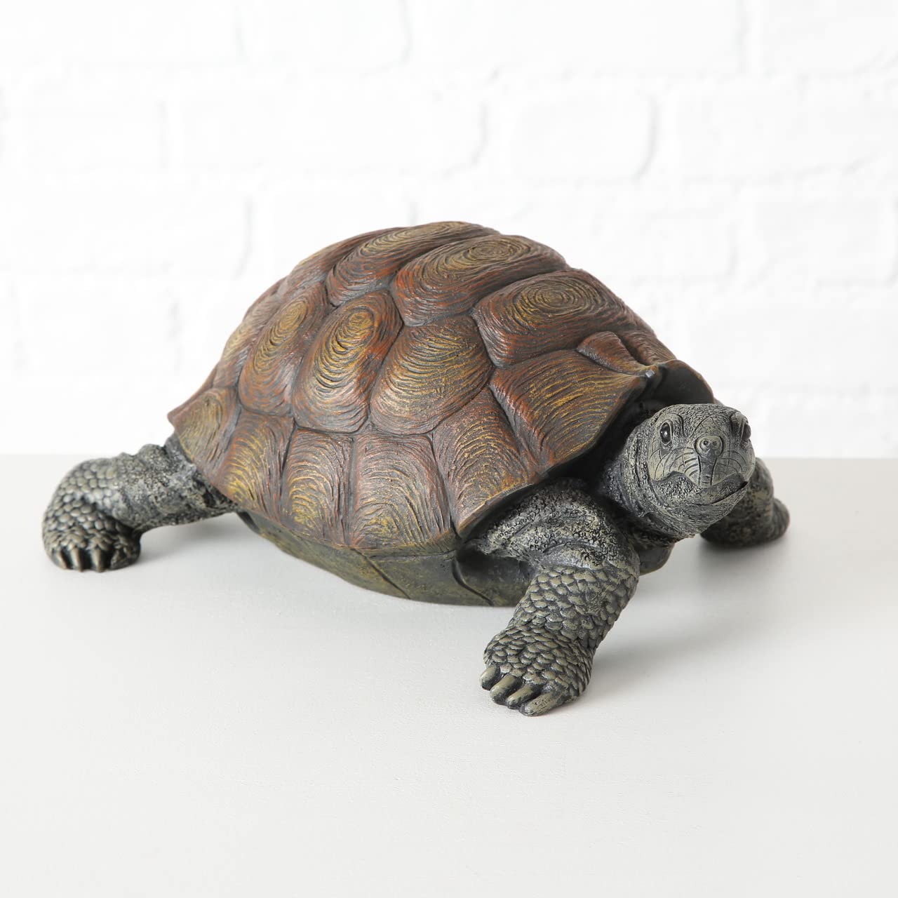 Figurine Tortue décorative en résine, Environ 34 cm x 25 cm x 14 cm