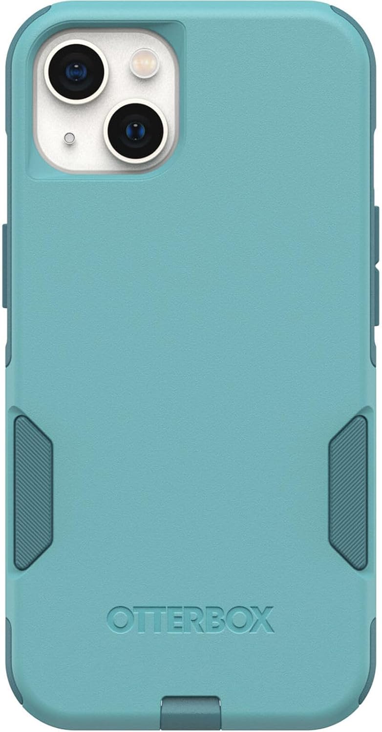 OtterBox iPhone 13 (Only) - Commuter Series Case - Riveting Way (Teal) - Slim & Tough - Pocket-Friendly - with Port Protection - Non-Retail Packaging
