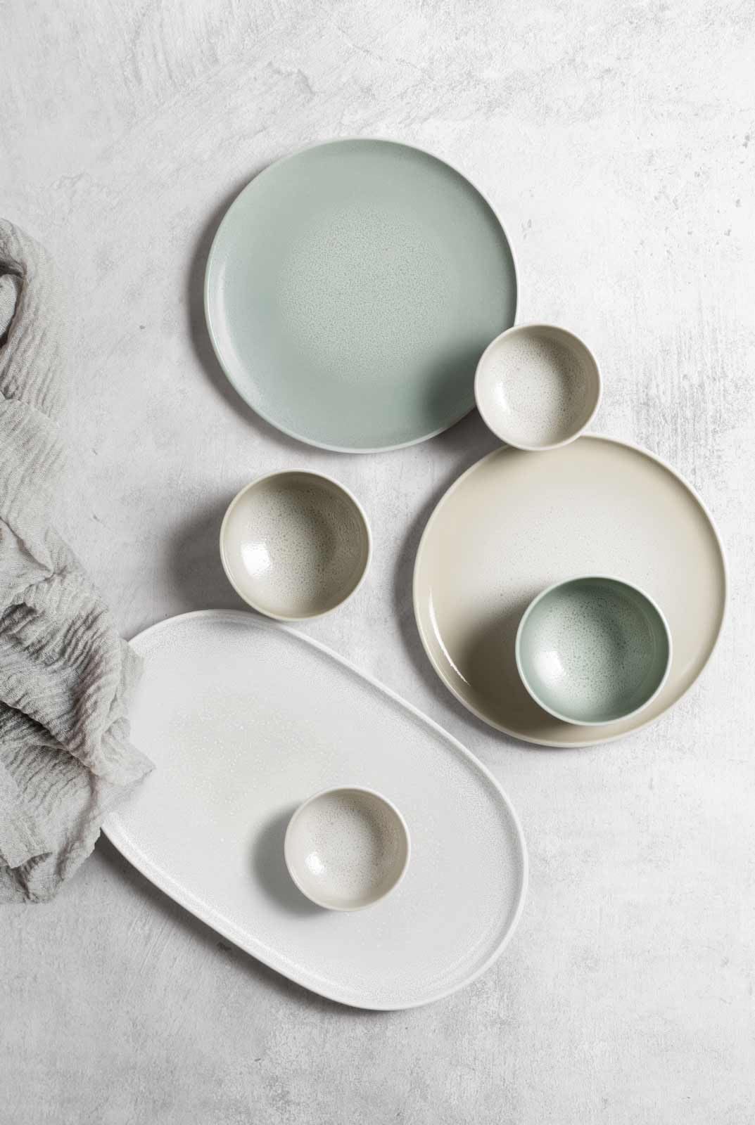 Seltmann Weiden Sento Home Müslischalen 6er Set – Ø 15 cm – Porzellan Schalen für Müsli, Joghurt, Obst & Snacks – Feine Farbstruktur – Spülmaschinen- & Mikrowellengeeignet – Aura Mint