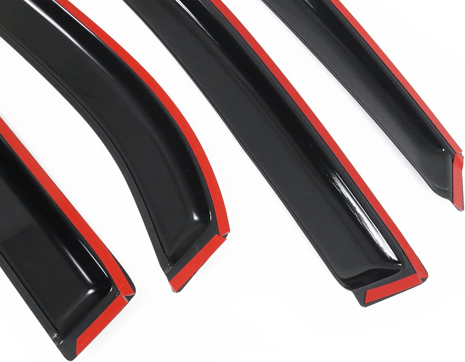 IKON MOTORSPORTS Window Visors Compatible with 2010-2017 Chevy Equinox, Dark Smoke Acrylic Wind Sun Rain Vent Guards 4PC
