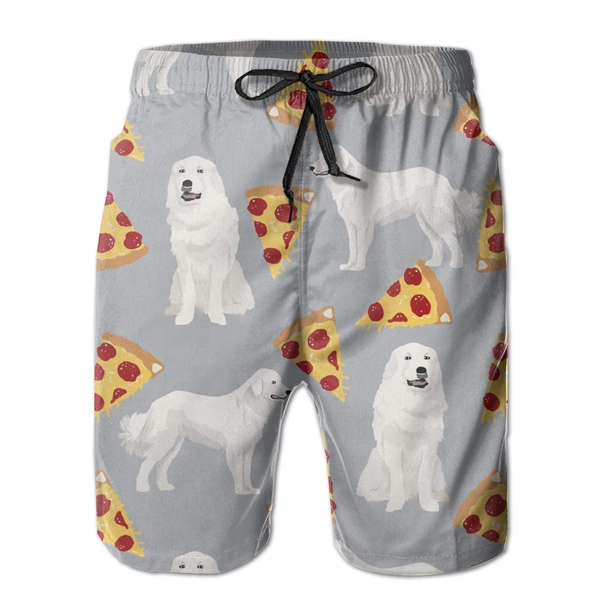 dfsdfsasdf Swim Trunks for Men Teens, Cool Running Board Shorts with Waist Strips & Pocket