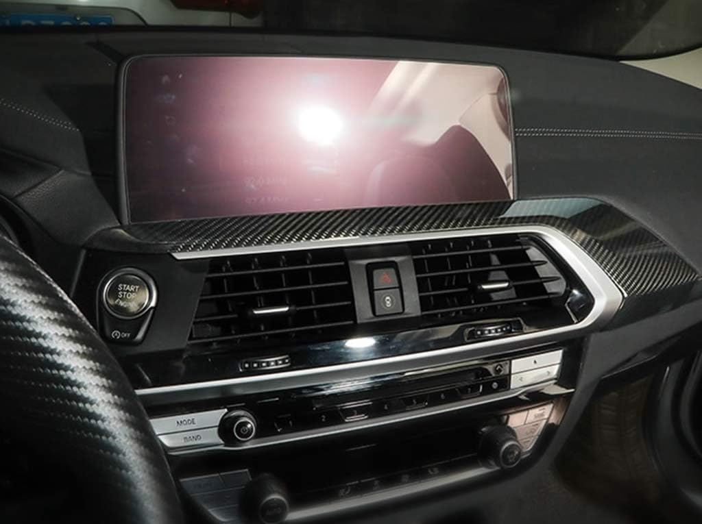 New Carbon Fiber Center Air Duct Cover Compatible with BMW X3 2018-2020 (One PC)