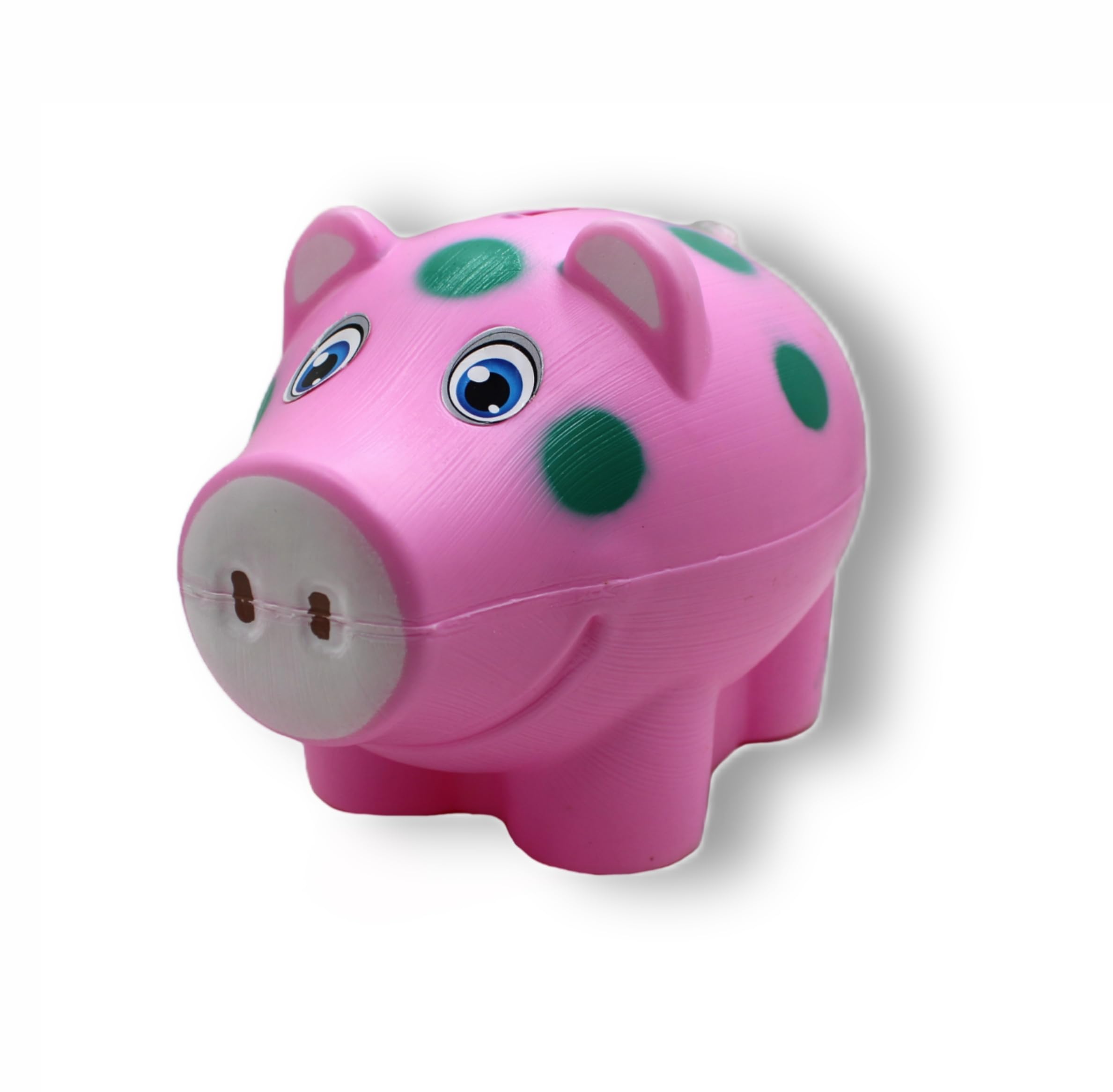 Neoinsta Medium Pink Plastic Pig-Shaped Piggy Bank Toy for Kids (Boys and Girls) with Dot Prints | Secure Lock & 2 Keys | Realistic Cute Money Bank | Fun Money Saver & Decor (B0CHB4SKFK) Amazon Price History, Amazon Price Tracker