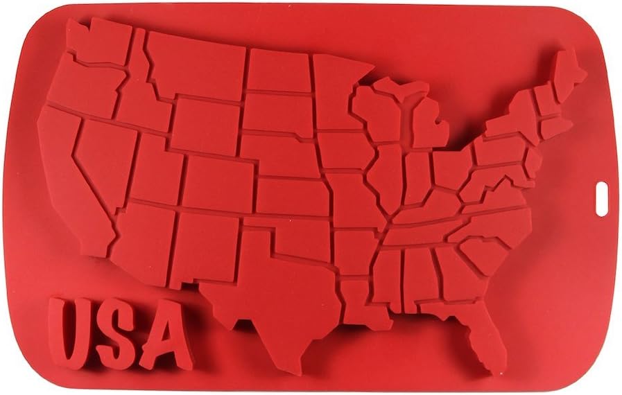 USA Map Multi Cavity Silicone Mold Baking & Party Candy & Cake Making Molds