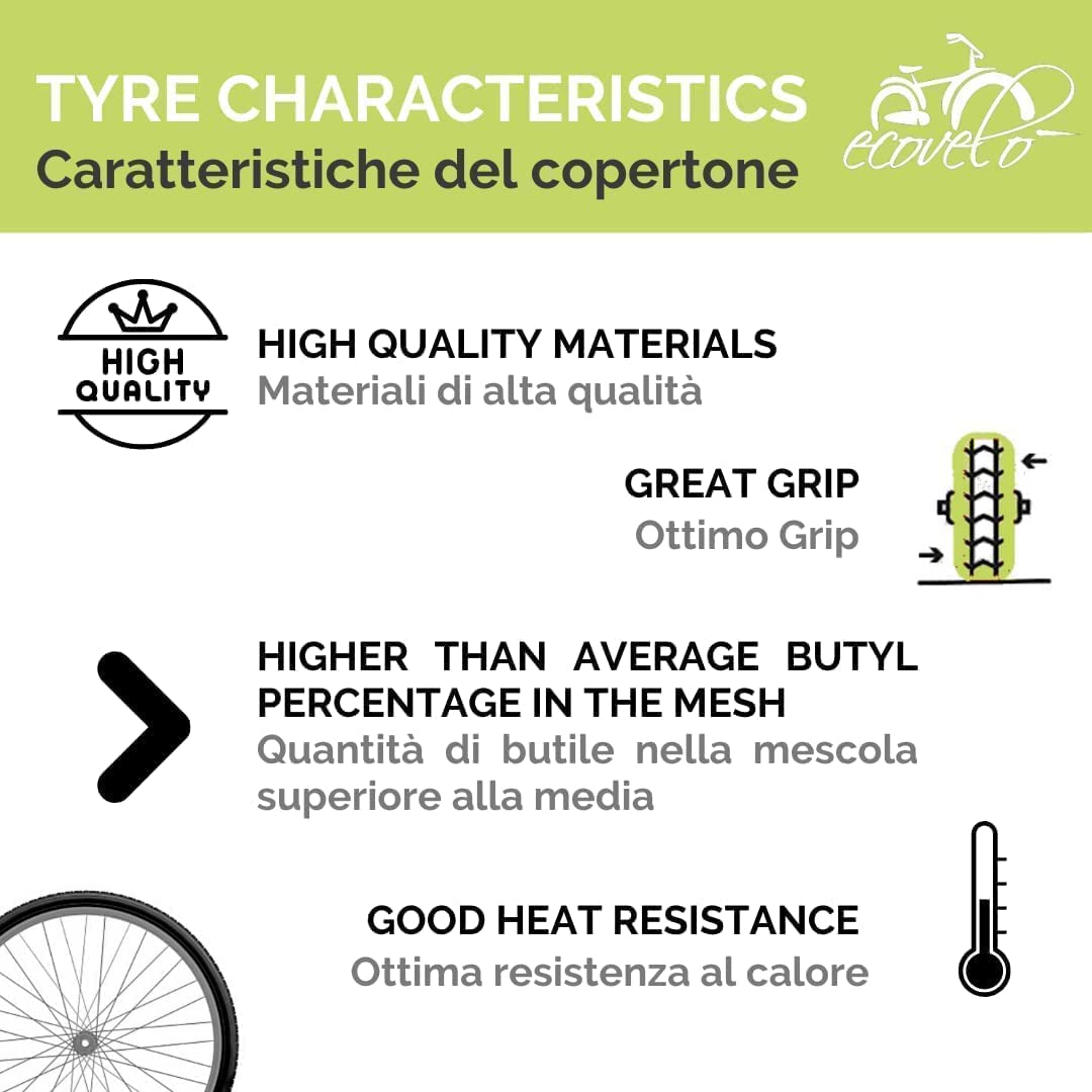 Roue de jante arrière 24 x 1,75 moyeu 6/7 V + couverture VTT 24 x 1,95 + chambre de roue complète moto 24"