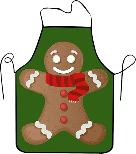 Funny Seasonal Holiday Apron, Adjustable Kitchen Cooking Apron for Women Men BBQ Baking Gardening Party Supplies