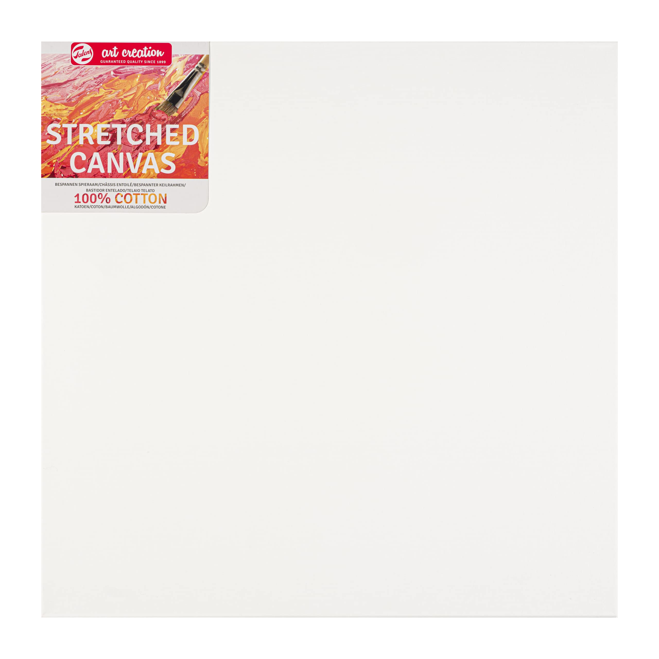 Toile de coton tendue Talens Art Creation 60x60 cm pour éviter les déformations
