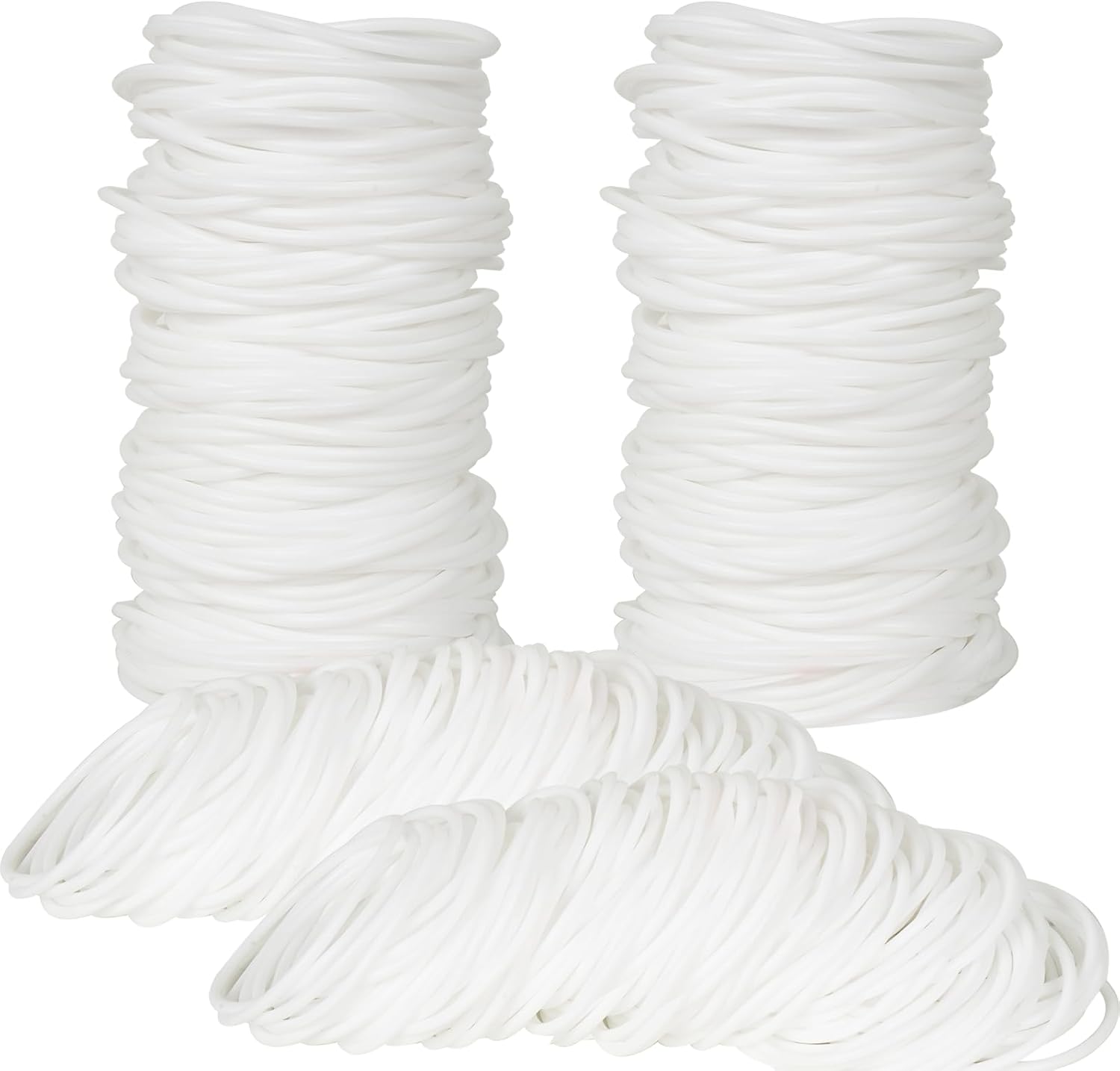 60Pieces Silicone Jelly Bracelets Nonluminous Stretchy 80s Mixed Gummy Silicone Wristbands Hair Ties for Women Adults Girls Party Accessories