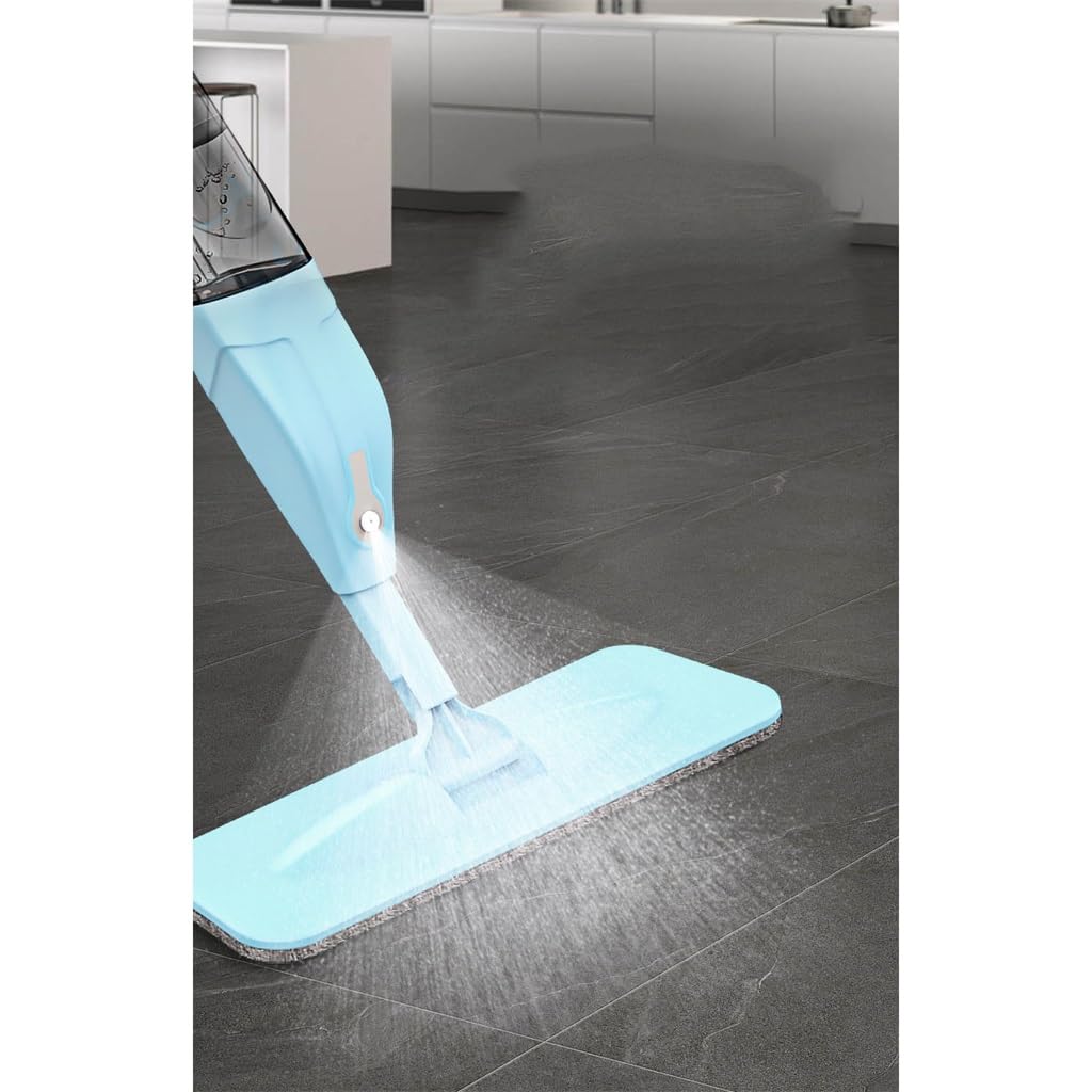 Fregona plana con pulverizador de agua, fregona doméstica, fregona, fregona, sala de estar, dormitorio, balcón