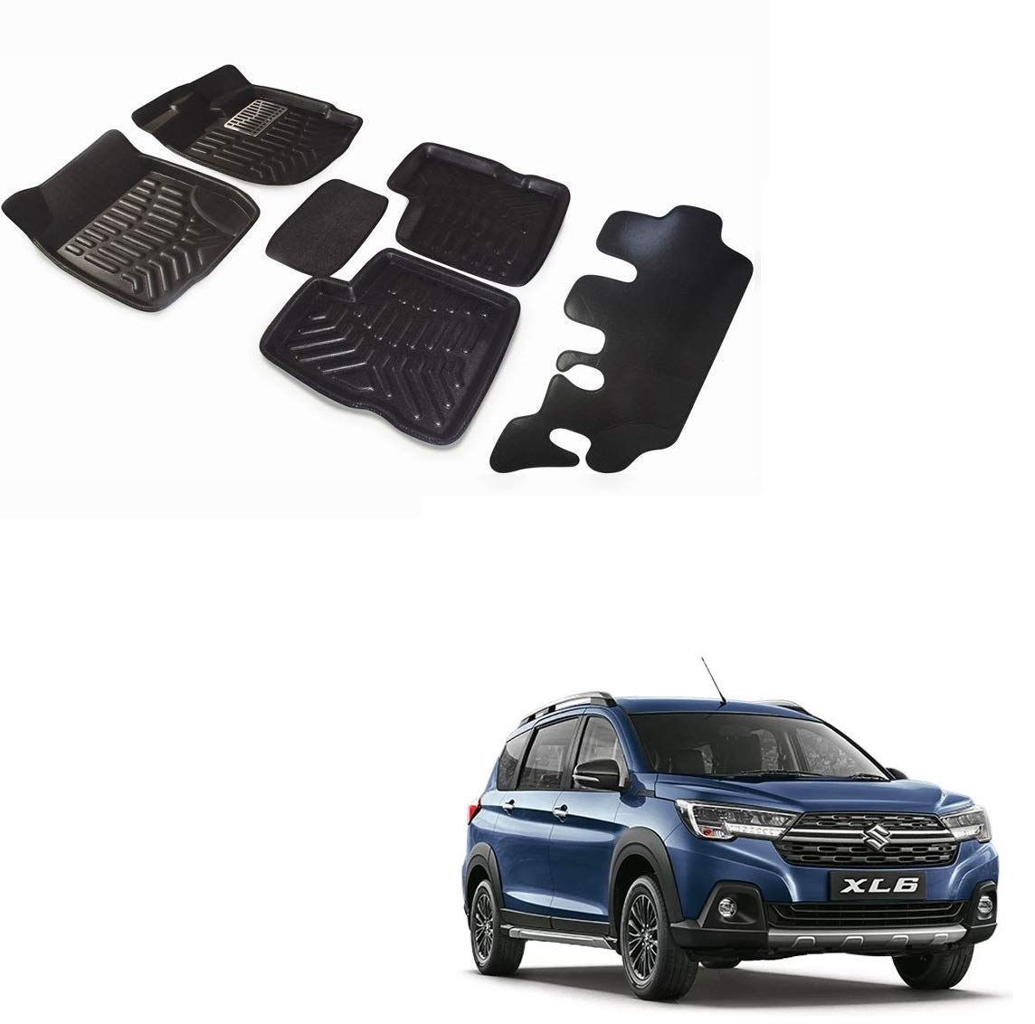 Kozdiko Car 3D Mats Foot mat Black Color for Maruti Suzuki XL6 Amazon