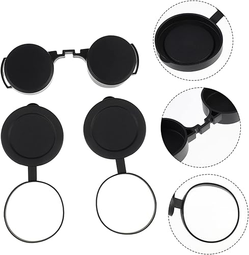 Miniatura 4 de 3 unids ocular tapa objetivo lente ocular tapa de lente tapa de lente para binocular cubierta lente para binoculares binoculares binoculares tapa