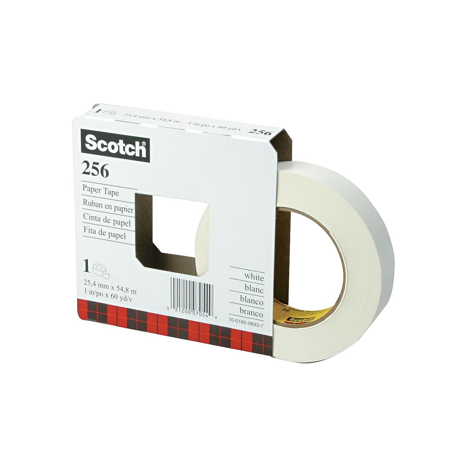 3M Scotch(R) 256 Flatback Paper Tape, 1in. x 2160in.