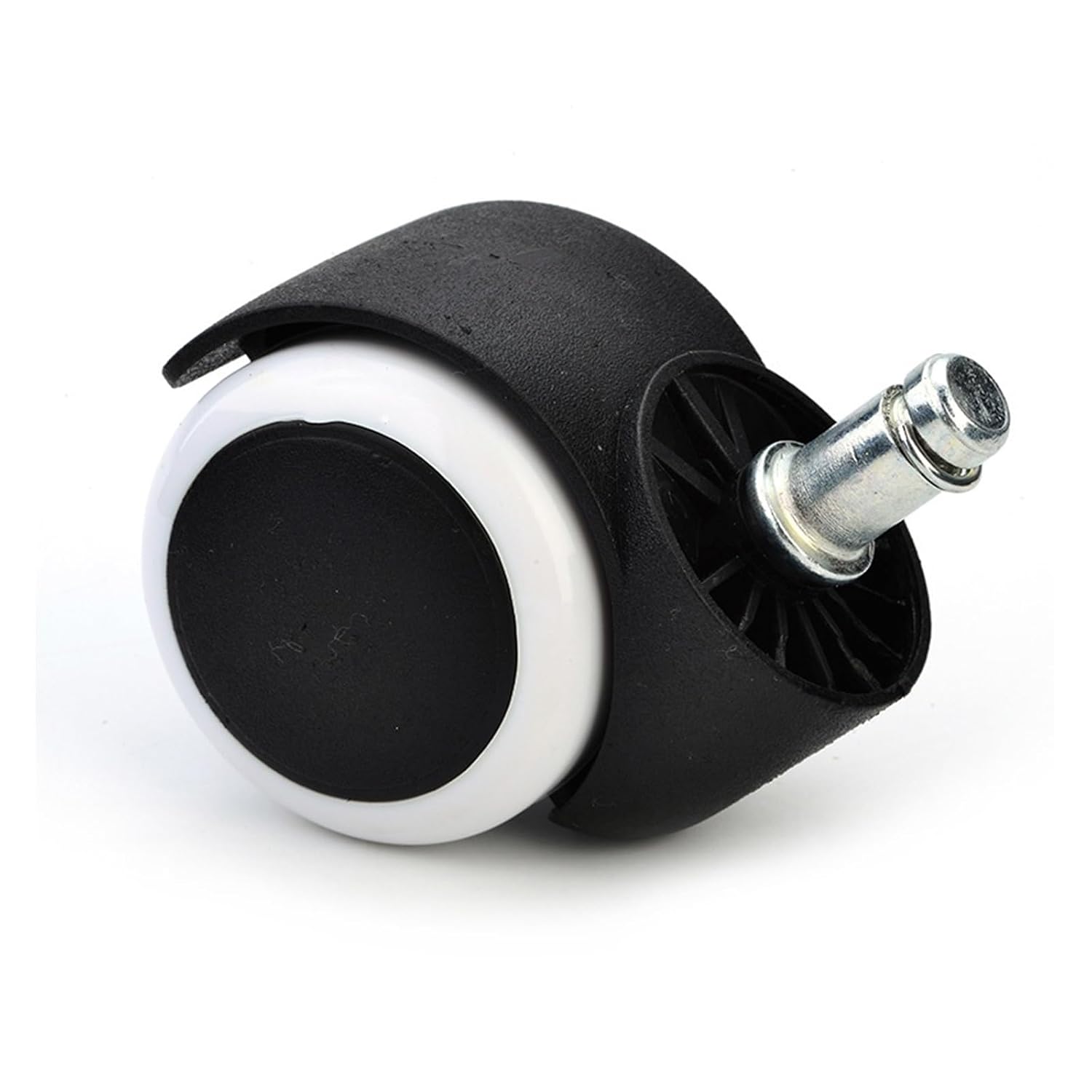 Office Chair castors 2 PCS 50KG Universal Mute Wheel 2"" Replacement Office Chair Swivel Caster Rolling Roller Wheels Furniture Hardware(Color:White)