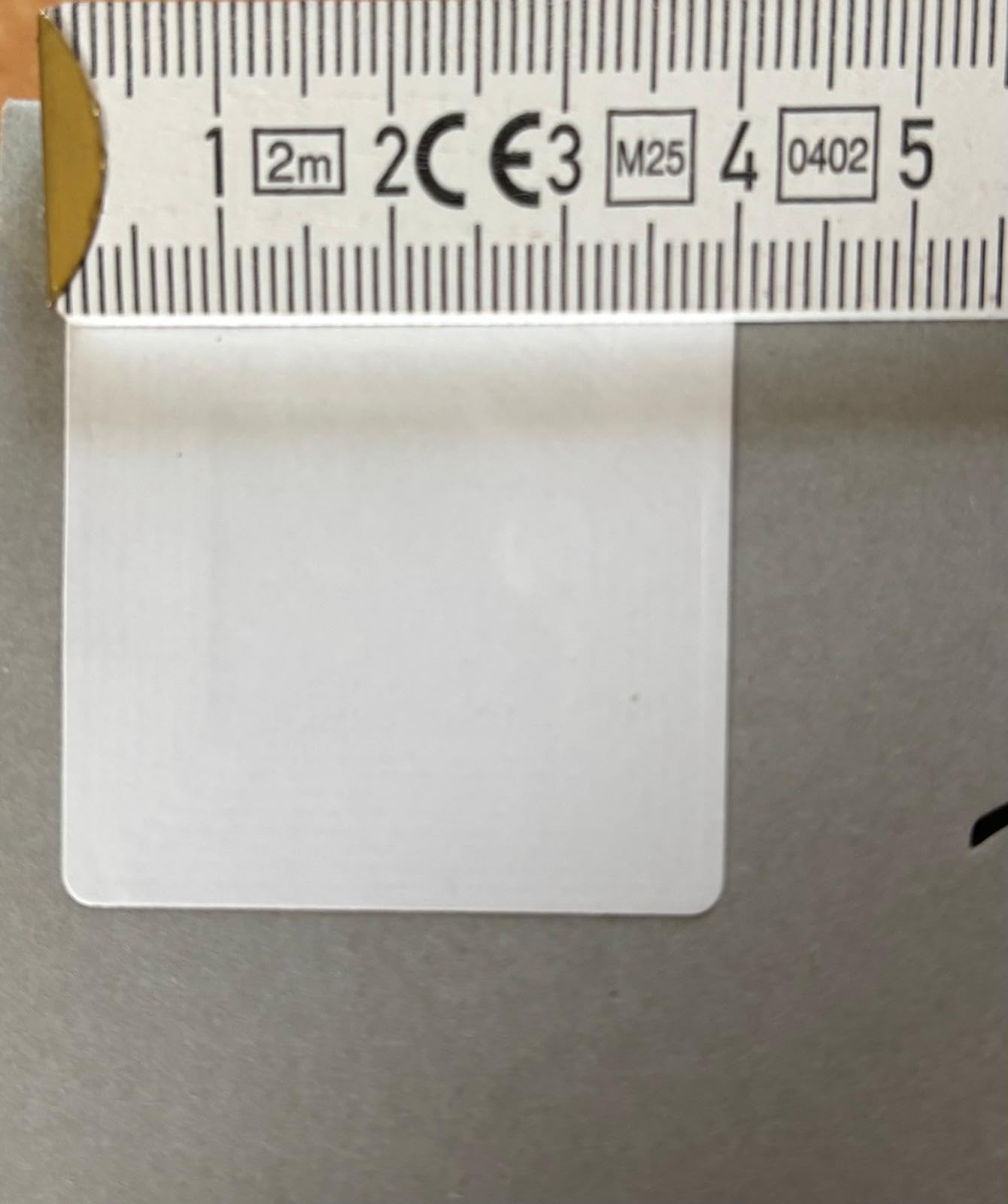 Etichette Antitaccheggio Adesive Bianche, 4x4 cm, a Radiofrequenza, 2500 Pezzi