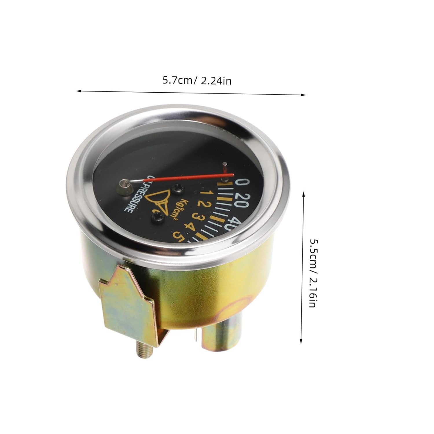 Ciieeo 1set Professional Automotive Oil Pressure Gauge Mechanical Oil Pressure for Accurate Measurement Body Compatibility for Car Enthusiasts