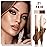 evpct Nuetral Nude & Beige Cream Contour Stick Face Body Makeup Dual Ended, no Transfer Waterproof 2 in 1 Cream Concealer Stick Contouring Makeup, Nose Contour Bronzer Sticks Face Highlighter Make up