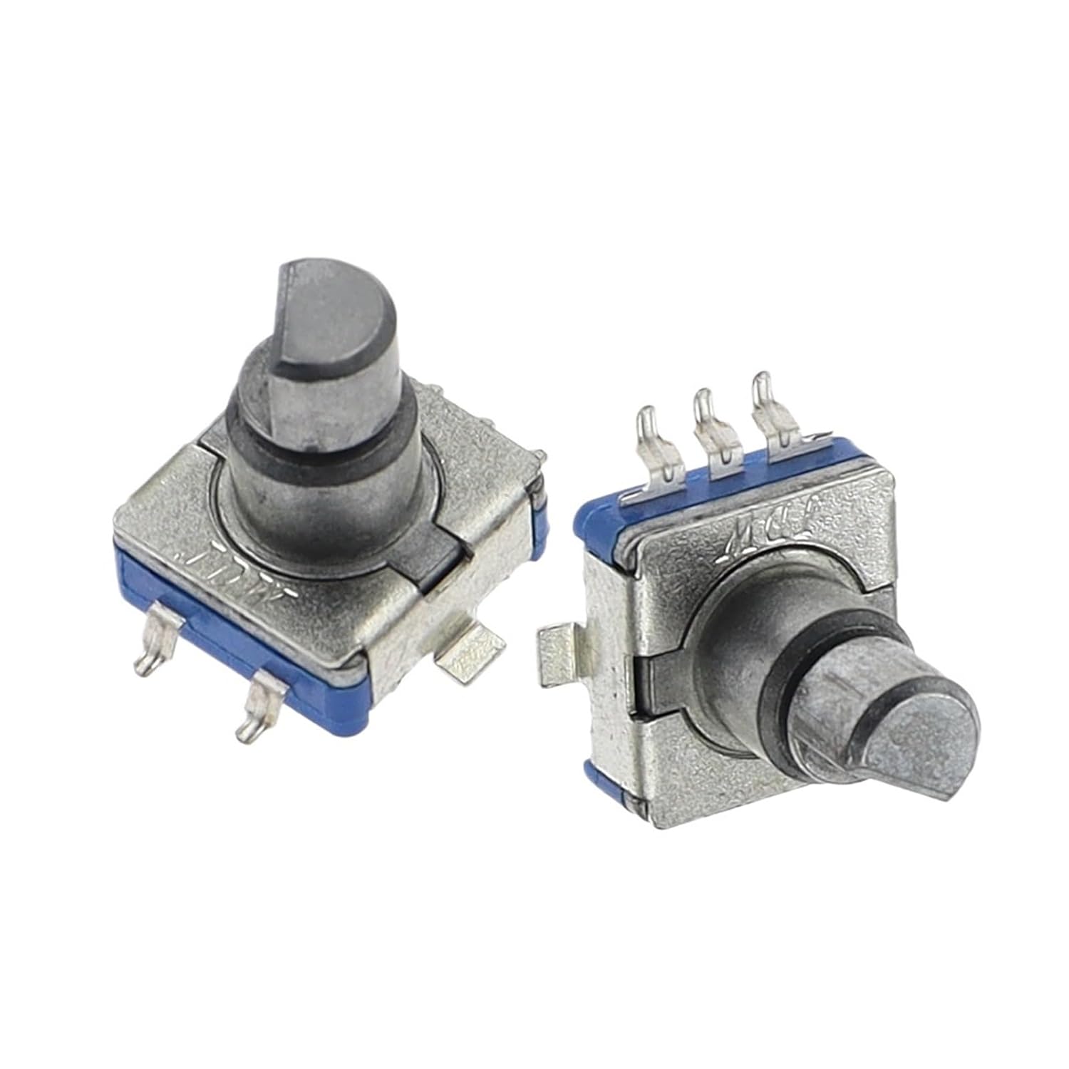 100PCS EC11 Rotary Encoder Code Switch with Push Button30 Position 360 Degree Infinite Rotation SMD 5Pin Plum Shaft