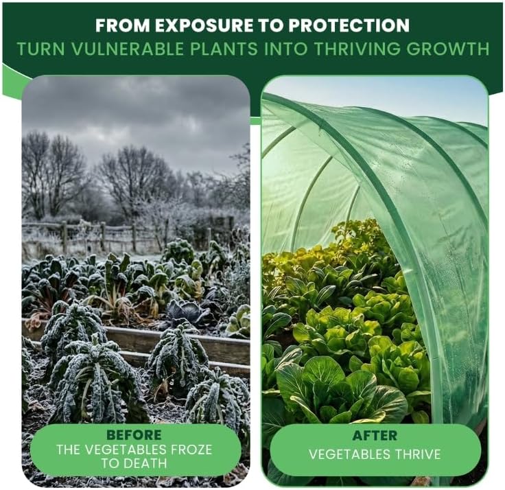 Suncover Plastic Greenhouse / Urban Garden 20% Shade 27.56Ft x 16.04Ft (8.40m x 5m) Chlorophyll Green + Free Poly Patch Tape
