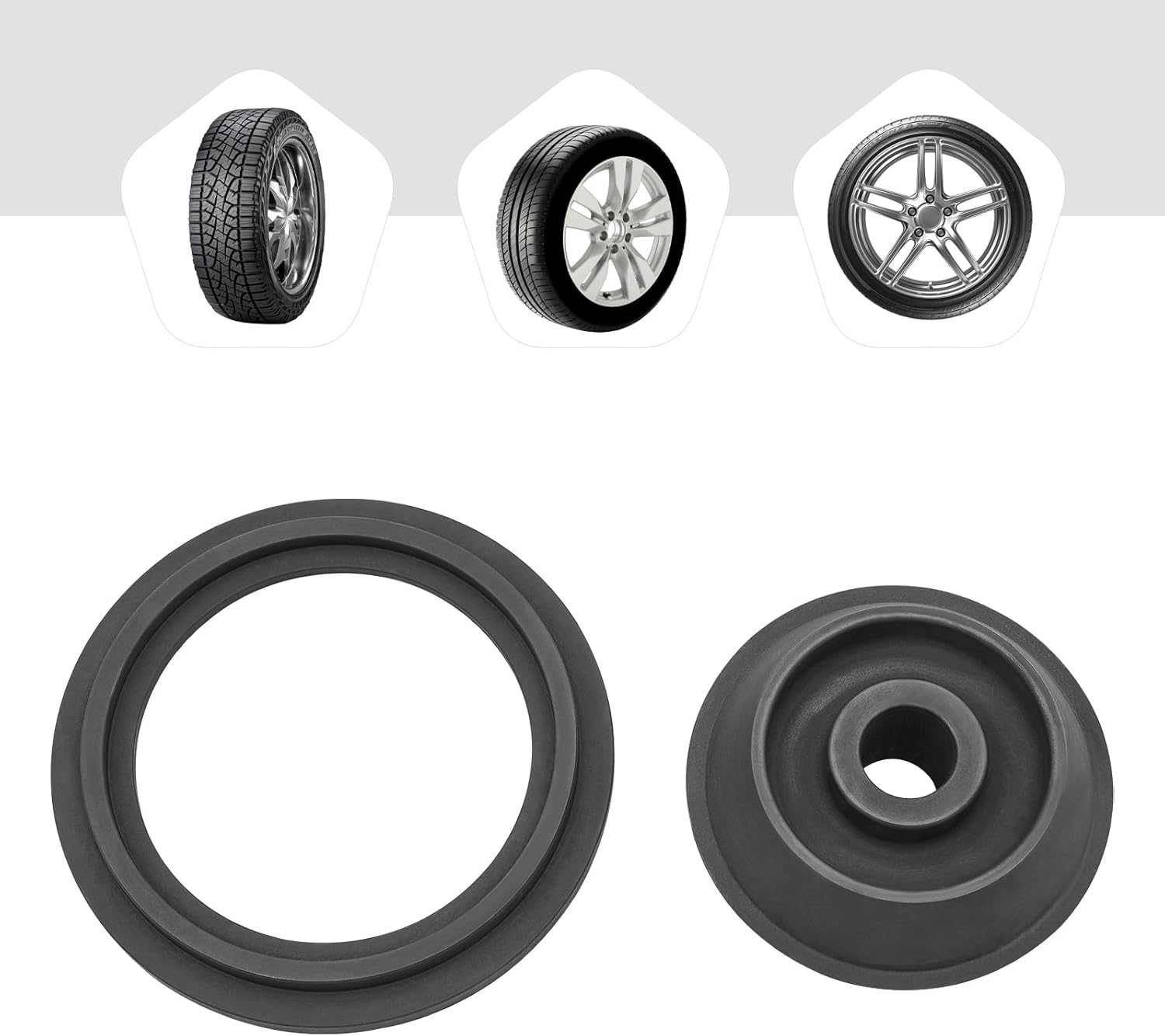 LOYALHEARTDY Wheel Balancer Adapter Cones Universal Flange Disc Truck Cone Wheel Balancer 36mm Size, 1.77"" To 5.39"" Size Wheel Balancer Cone 36mm Universal Wheel Balancer Shaft