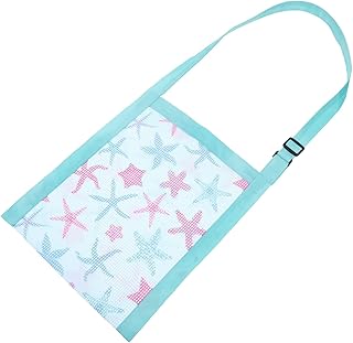 STAHAD Printed Beach Bag Small Bag Organizer Kidcraft Playset Tote Beach Bag Kids Storage Organizer Mesh Beach Toys Shell Bag Children Beach Toy Bag Seashells Bag Tote Beach Bag Pouch Net