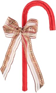 VICASKY Bastón De Arco con Lazo para Disfraz Accesorio Navideño para Fiesta De Carnaval Color Rojo