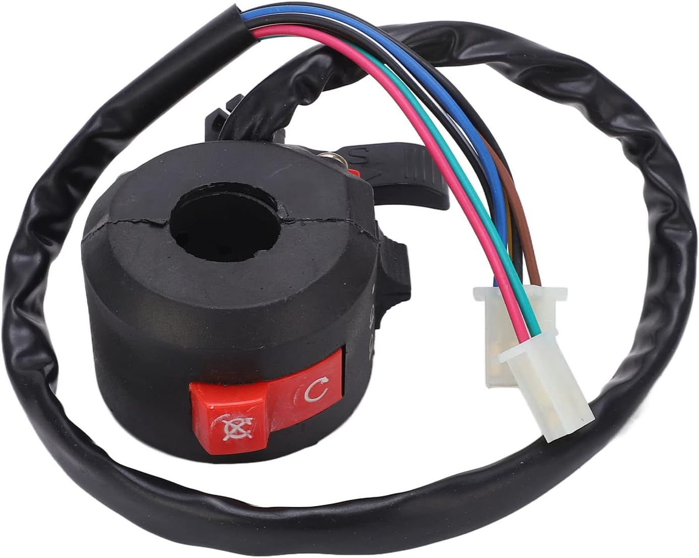 Motorcycle Handlebar Switch, ABS Material, Start Kill Headlight Control Switch, 22mm for PIT PRO Trail Dirt Quad Bike ATV