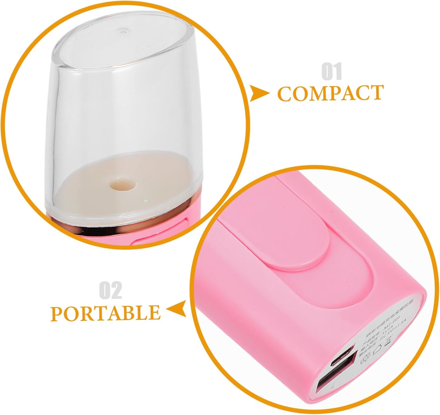 MERRYHAPY 1pc USB Rechargeable Facial Steamer Professional Nano Mist Sprayer for Moisturizing and Cleansing Pores Skin Absorption for Toner Serum for Daily Facial Care