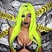 Sapphirewigs Neon Yellow Silky Soft Cosplay Blogger Celebrity Queen Makeup Party Synthetic Lace Front Daily Wigs