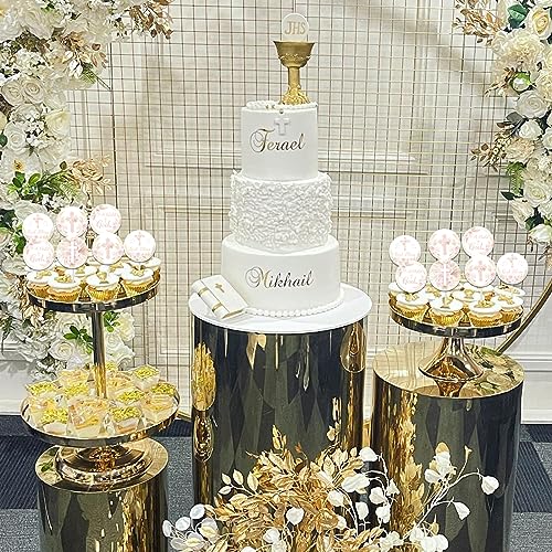 Décorations de cupcakes bohème rose abricot floral chrétien x36 - 3