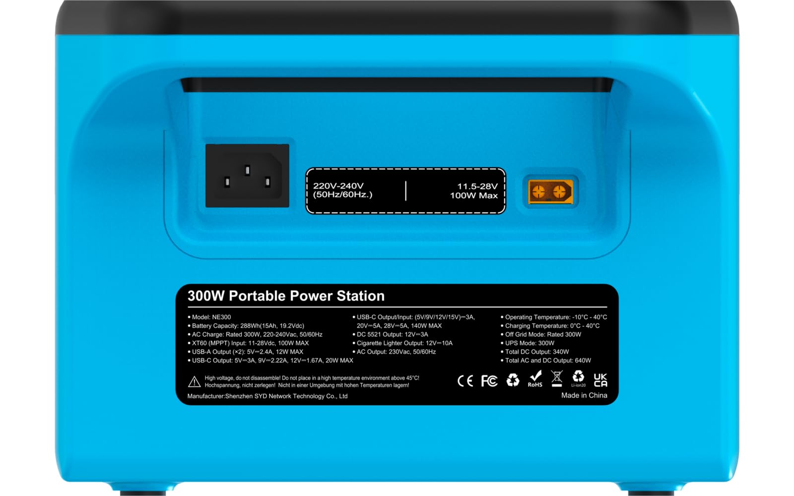 BERGER Energy Tragbare Powerstation | LiFePO4 Stromspeicher für Camping (300 W)