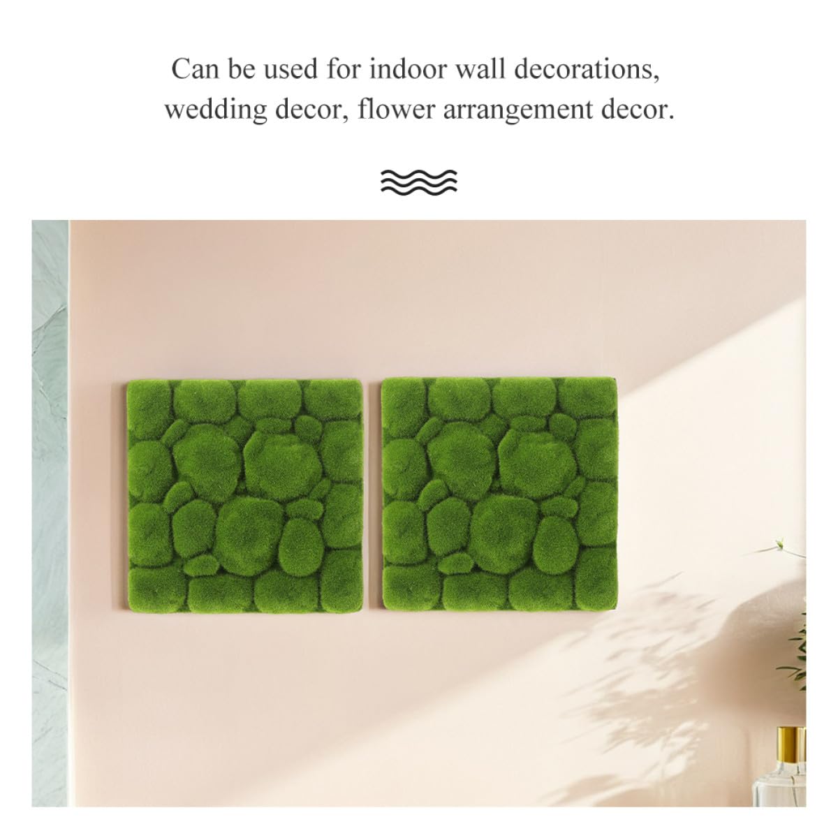 3 Stück Künstliche Moos Schaumstoffplatte Grün für Wanddekoration mit Natürlichem Look Langlebig und Pflegeleicht für Hochzeits und Blumenarrangements