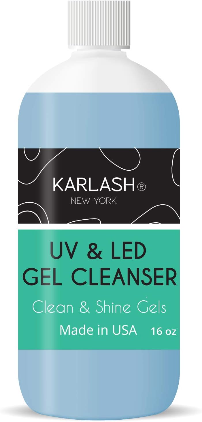 Karlash Max Uv & Led Gel Cleanser for Nails Clean & Shine Gels 16oz