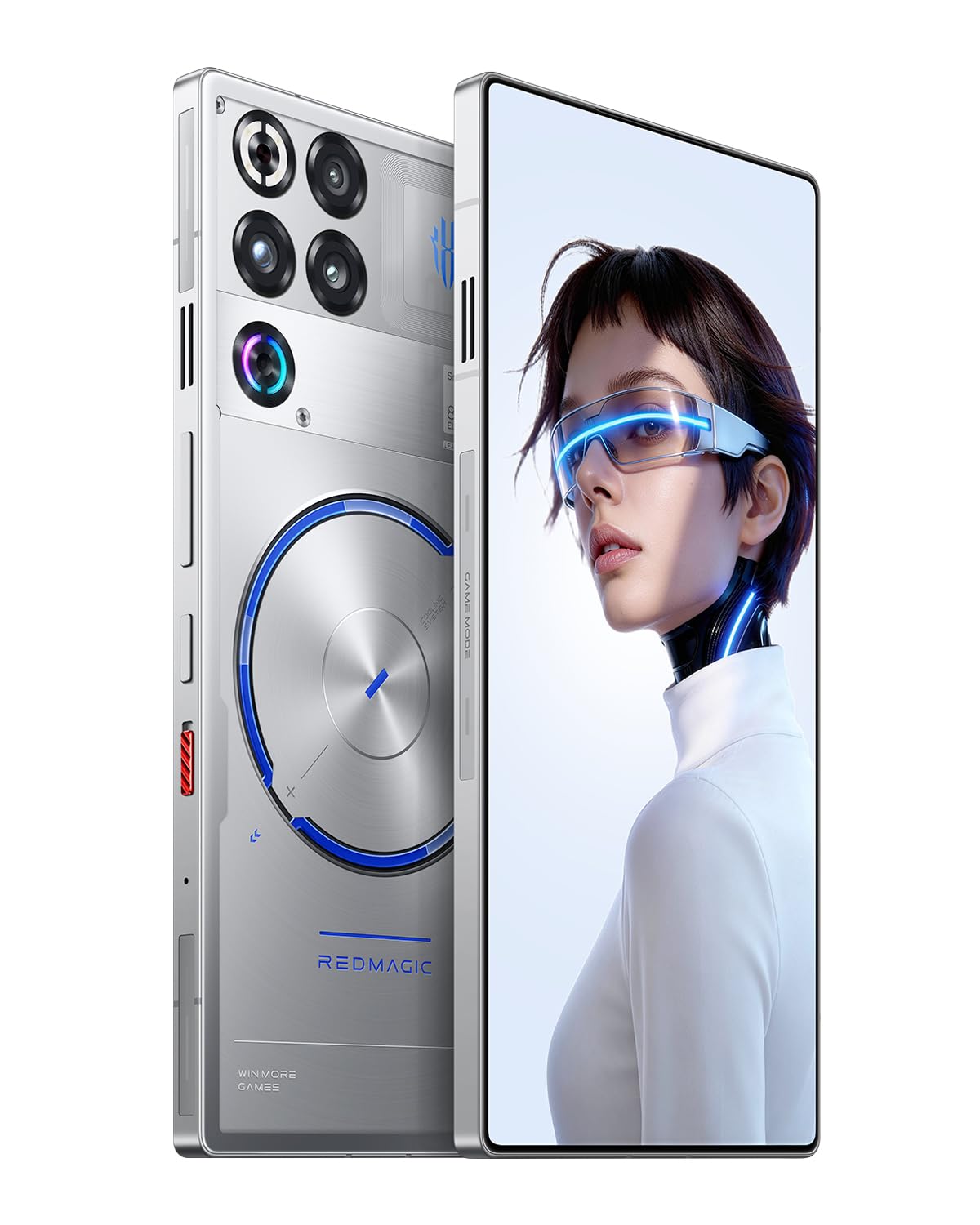 REDMAGIC 11S Pro 144Hz Gaming Smartfon, 5G Android Smartphone, 16GB RAM+512GB ROM, Snapdragon 8 Elite Gen 5 Leading, 6.85" 1.5K AMOLED Ekran Gaming Telefon, 50MP Kamera, 80W Ładowarka Srebro