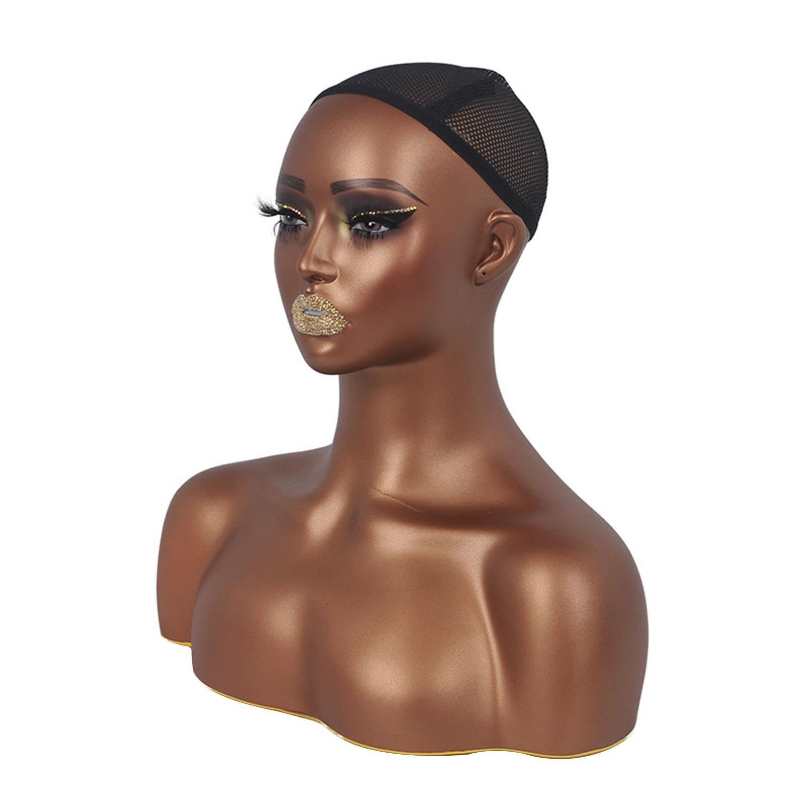Testa di manichino femminile per esposizione di parrucche Stabile Facile da posizionare per gioielli Accessori per collo Cappelli e sciarpe Modello di