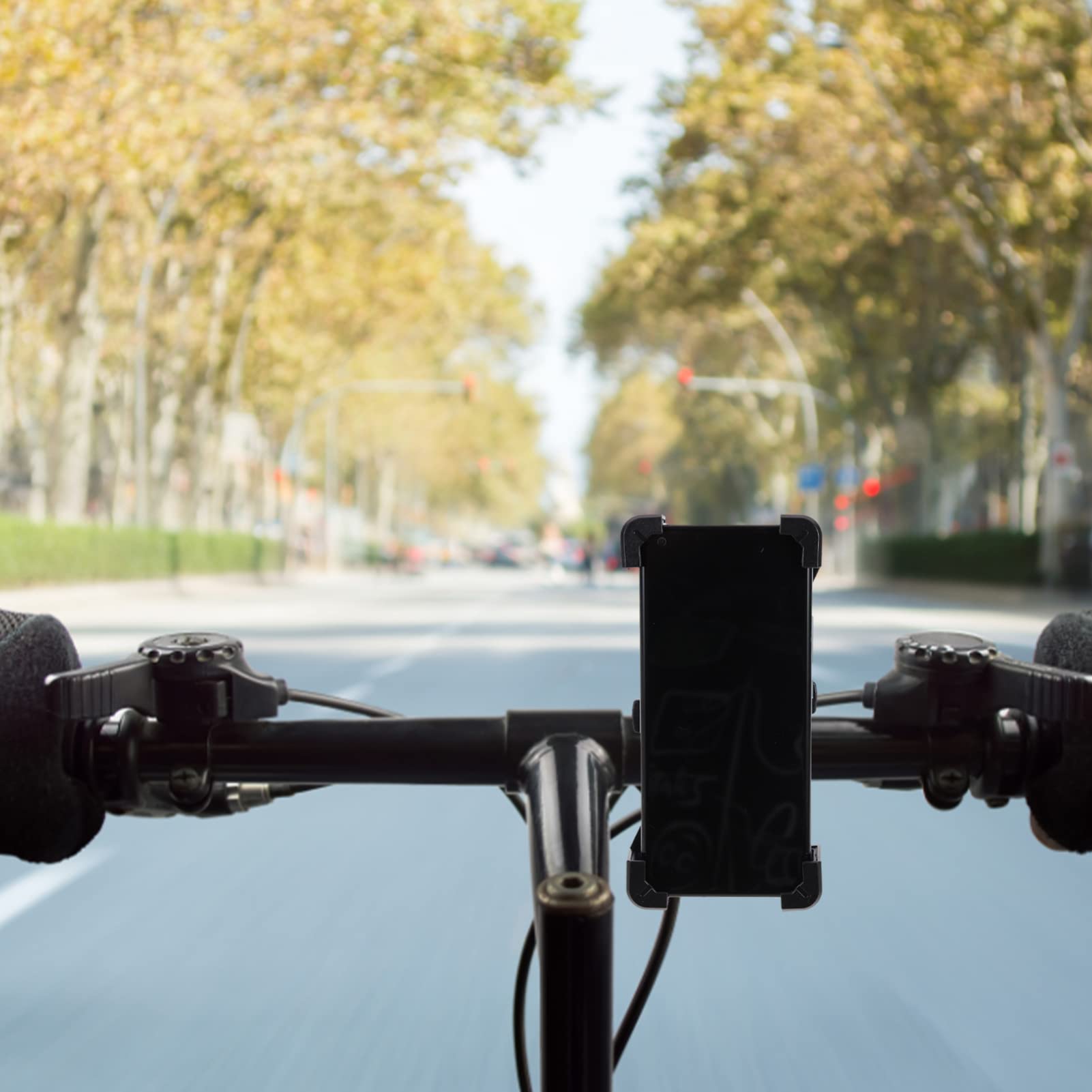 Hemobllo 2pezzi Supporto Per Telefono Da Bici Supporto Manubrio Rotabile Per Smartphone Montaggio Facile e Sicuro Per Navigazione e Chiamate Durante La Guida