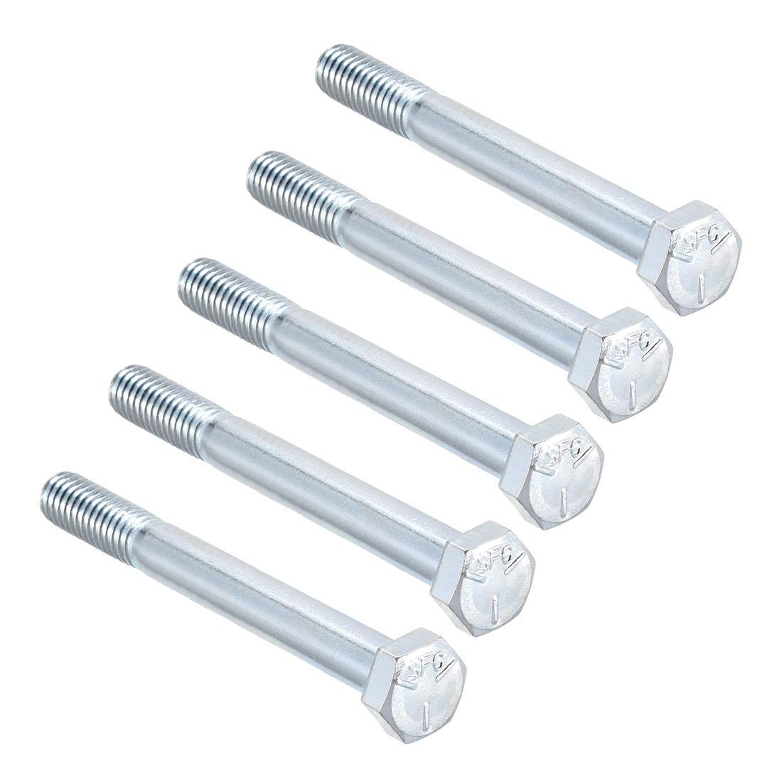 XYWHPGV Carbon Steel Hex Bolts 5/16"-18x3" Fastening Material Class 5 UNC Pack of 5 (6b16b 67568 4955d 67066 10c1d 37cc3