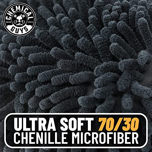 Chemical Guys Mic498 Black Microfiber Wash Mitt, 1 Pack #TOP3