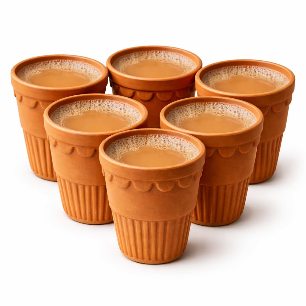 Handmade Terracotta Tumblers - Eco-Friendly Chai Kulhad -7