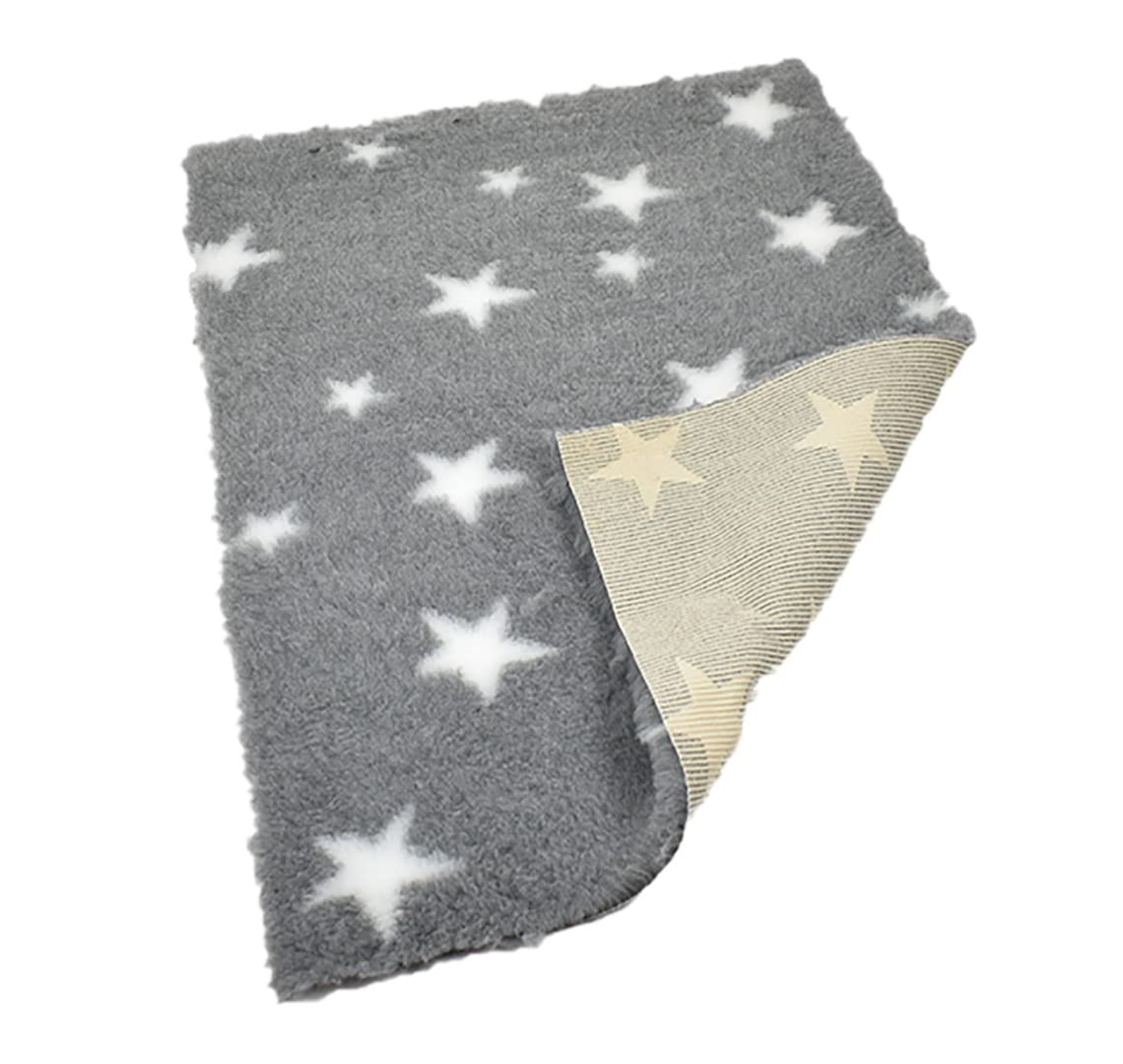 Grey Star Non-Slip Vet Bedding – Soft, Washable Fleece Mat for Dogs, Cats & Small Pets – Ideal for Floors, Crates & Whelping 1300gsm Size: 100cm x 100cm