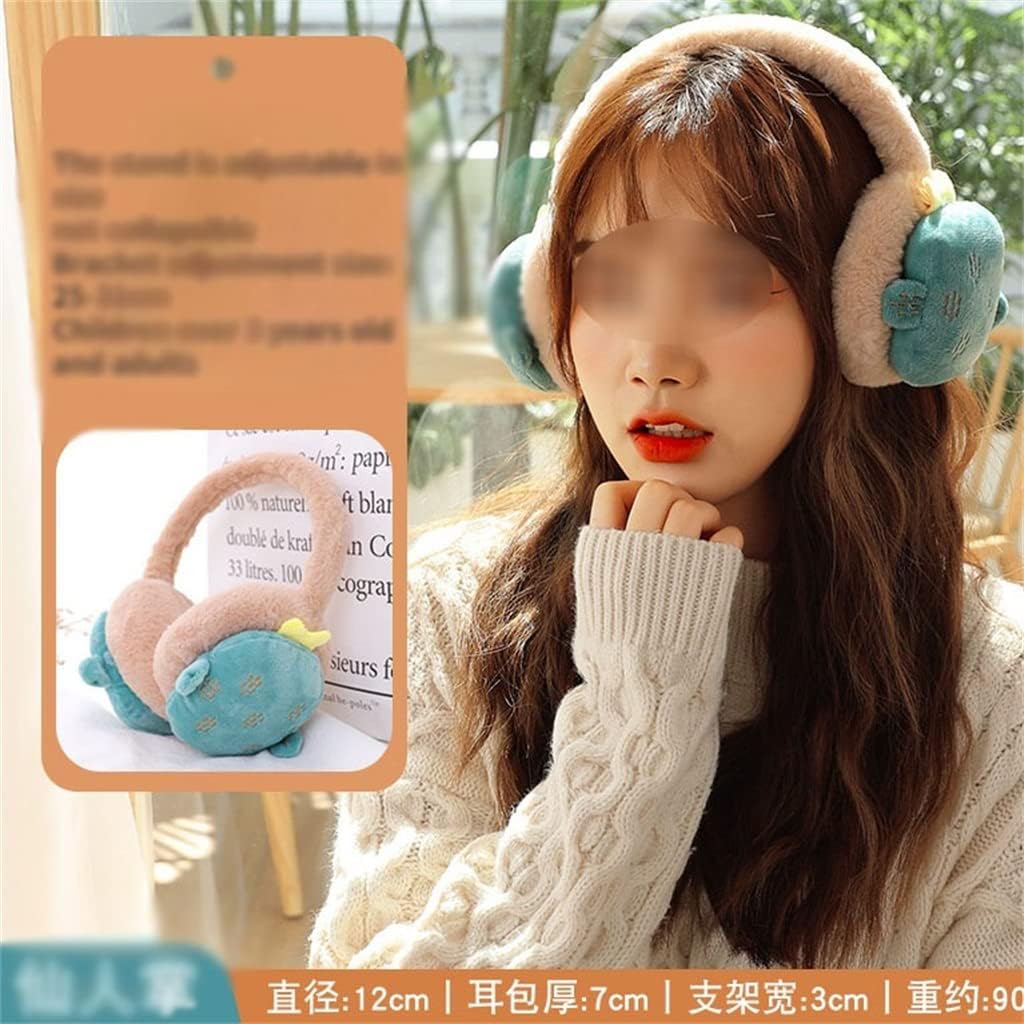 Women's adjustable fruit earmuffs winter warm folding ear warmers cartoon male bags muffs