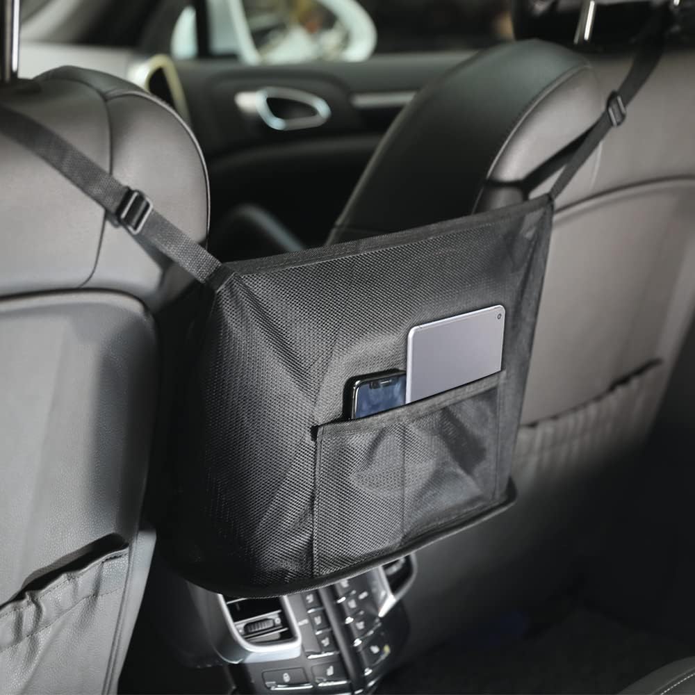 Car Net Pocket Handbag Holder,Universal Car Netting Pocket